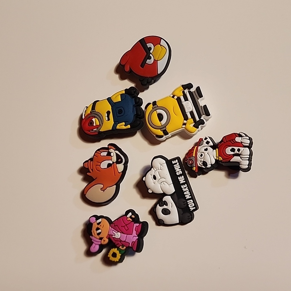 3/$25 Cartoon croc charms